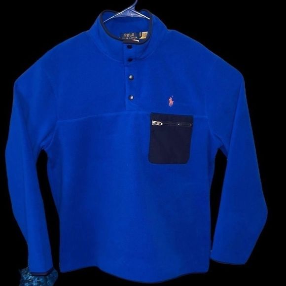 Polo Ralph Lauren‎ Zip Pocket Fleece Sweater - Picture 1 of 10